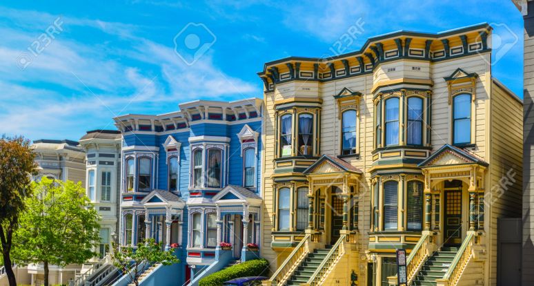 Дома в викторианском стиле в Сан-Франциско